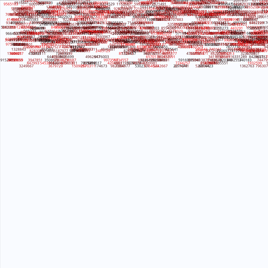 Painting by Random Prime Numbers #21 static token preview