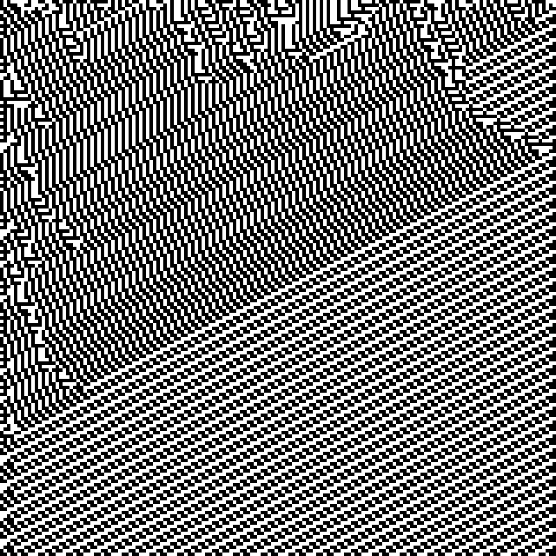 Colored Elementary Cellular Automaton #18 static token preview