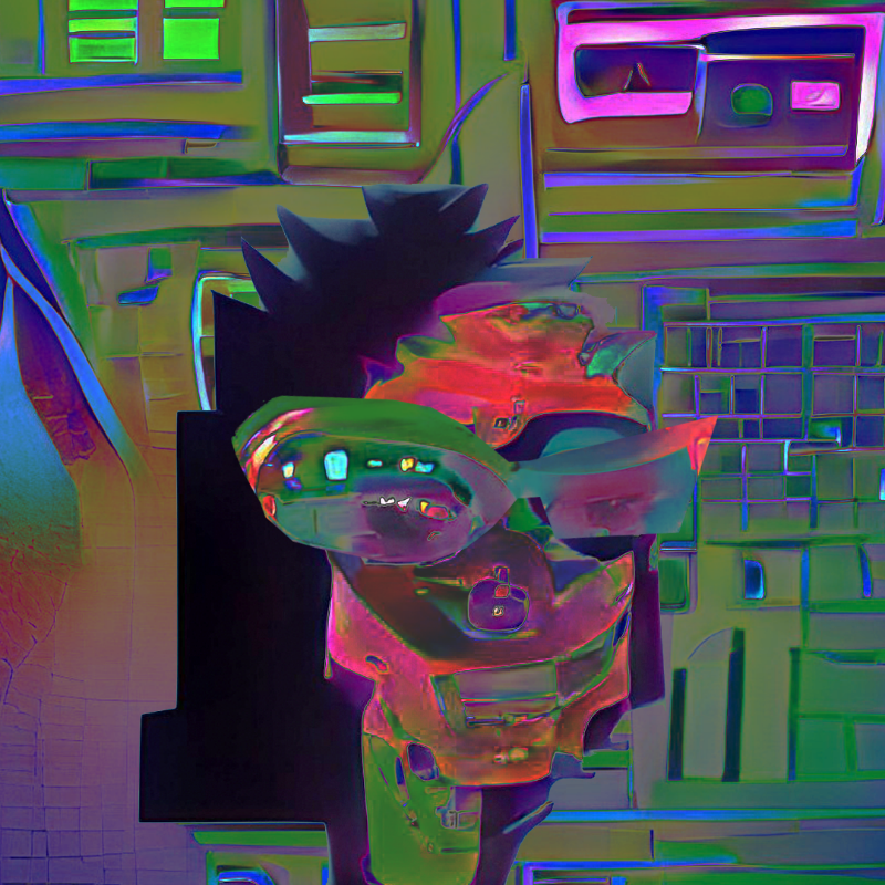 Female hack squad NEURAL ED #8 static token preview