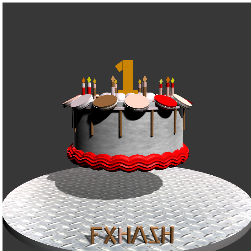 “Happy 1st Year Anniversary” #18 static token preview
