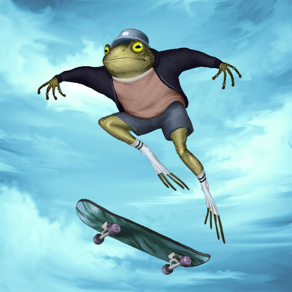 SKATER FROGS 🐸 #15 static token preview