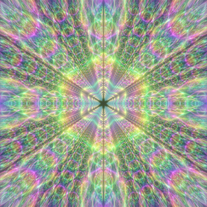 Fluorescent Hexagram #15 static token preview