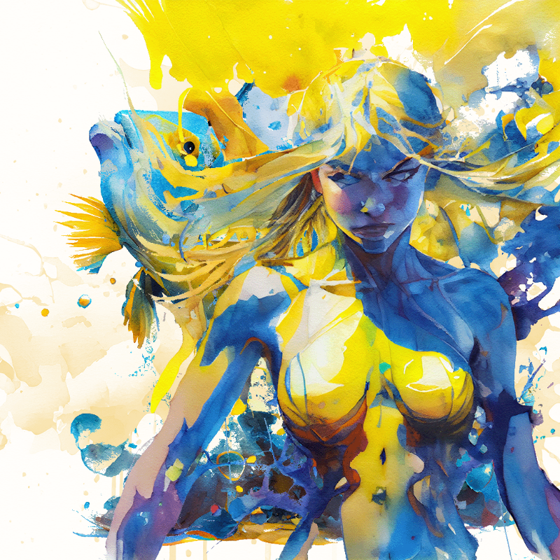Artemis and Fish #10 static token preview