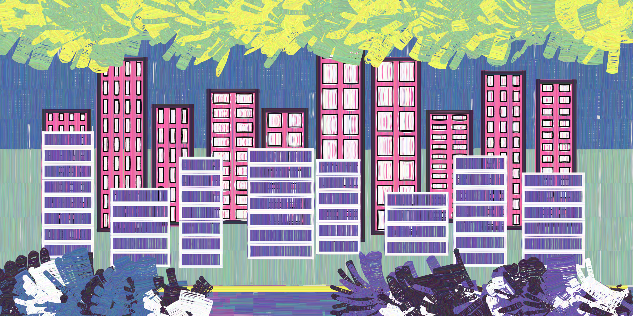 Skyline by the river #2 static token preview