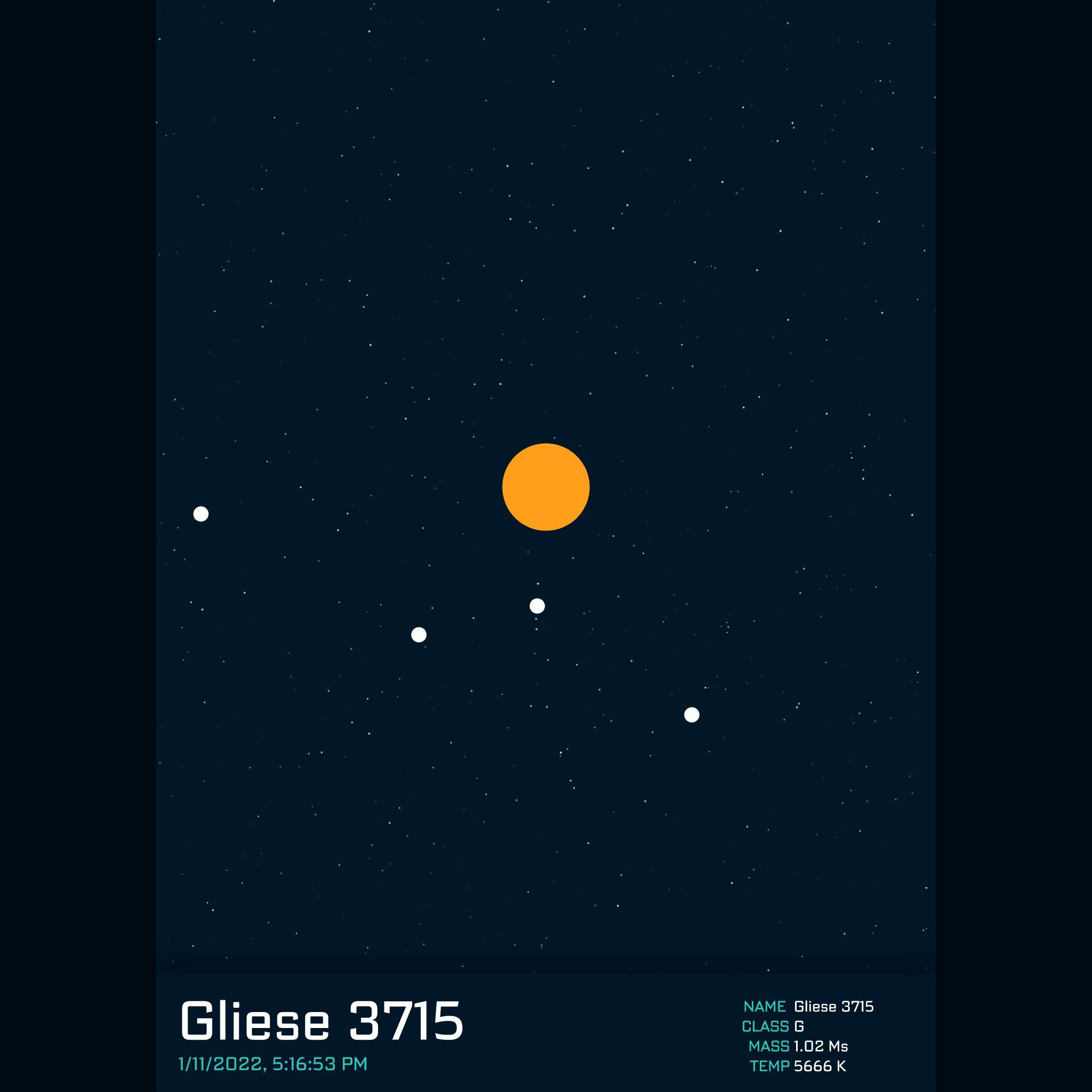 PLANETARY SYSTEM #39 static token preview