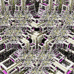 Colorful cubic sponge forms #14 static token preview