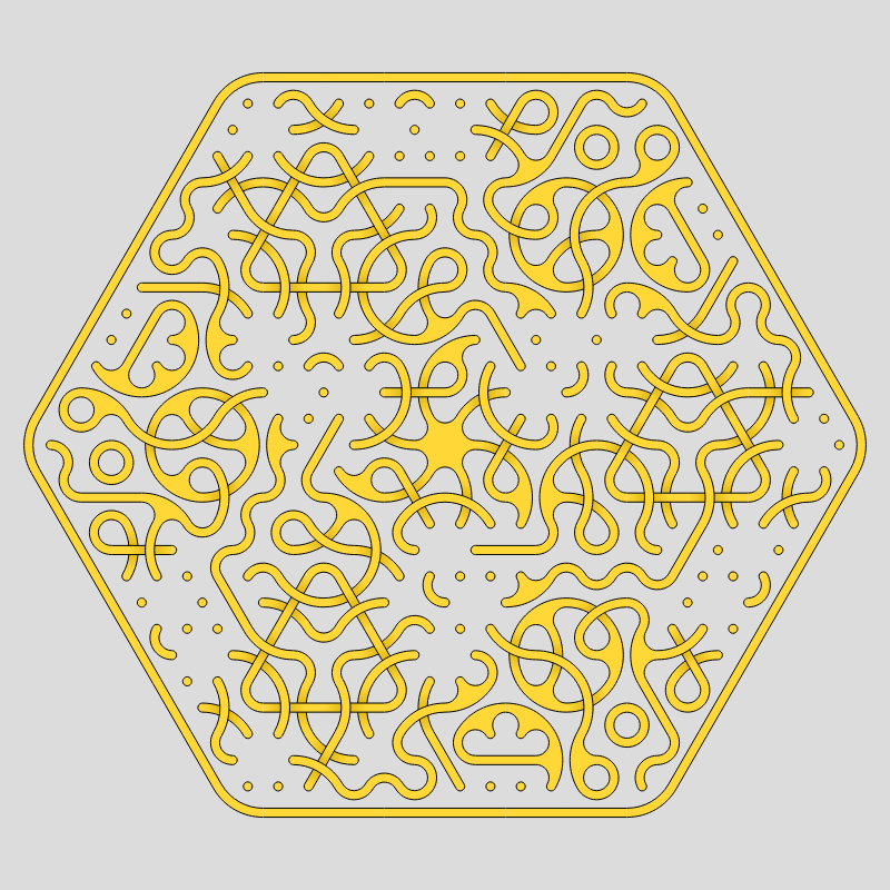 Truchet Threefold Symmetry #13 static token preview