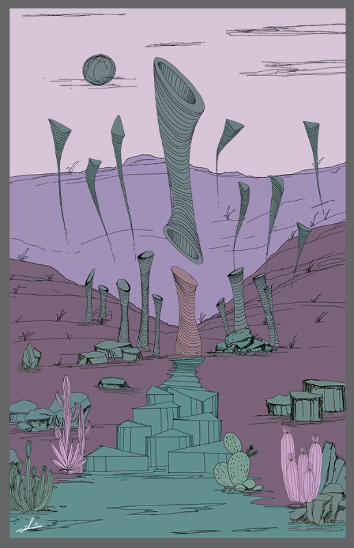 Skyward Garden #zentangle_world #23 static token preview