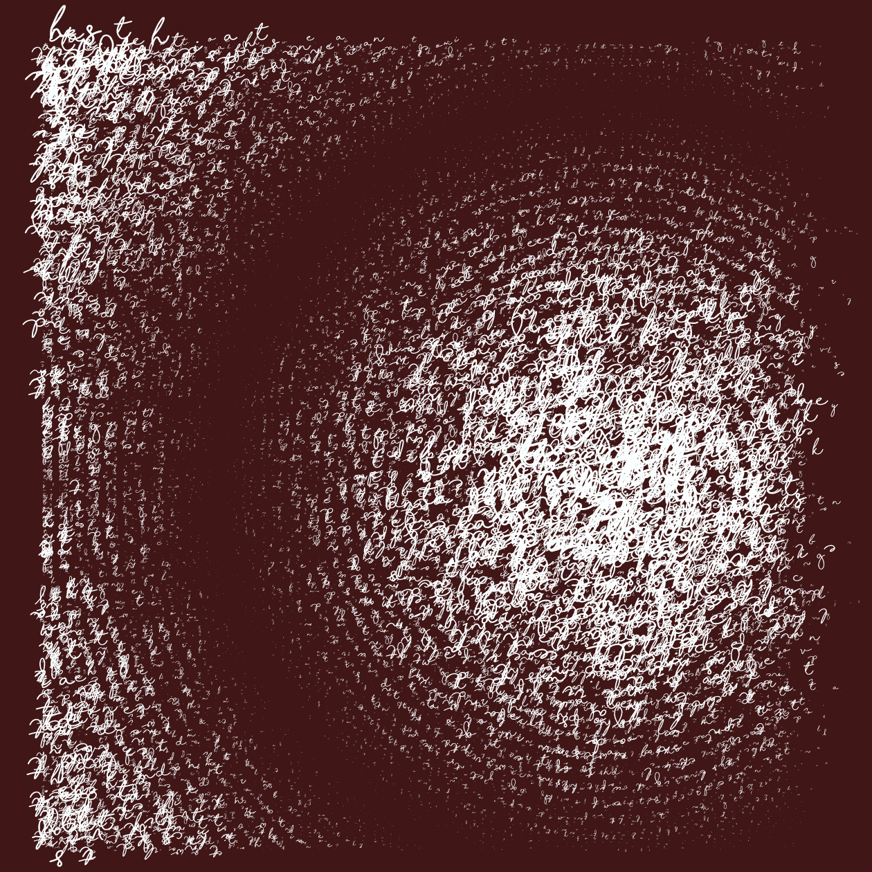 Asemic Writing 1o1 #22 static token preview