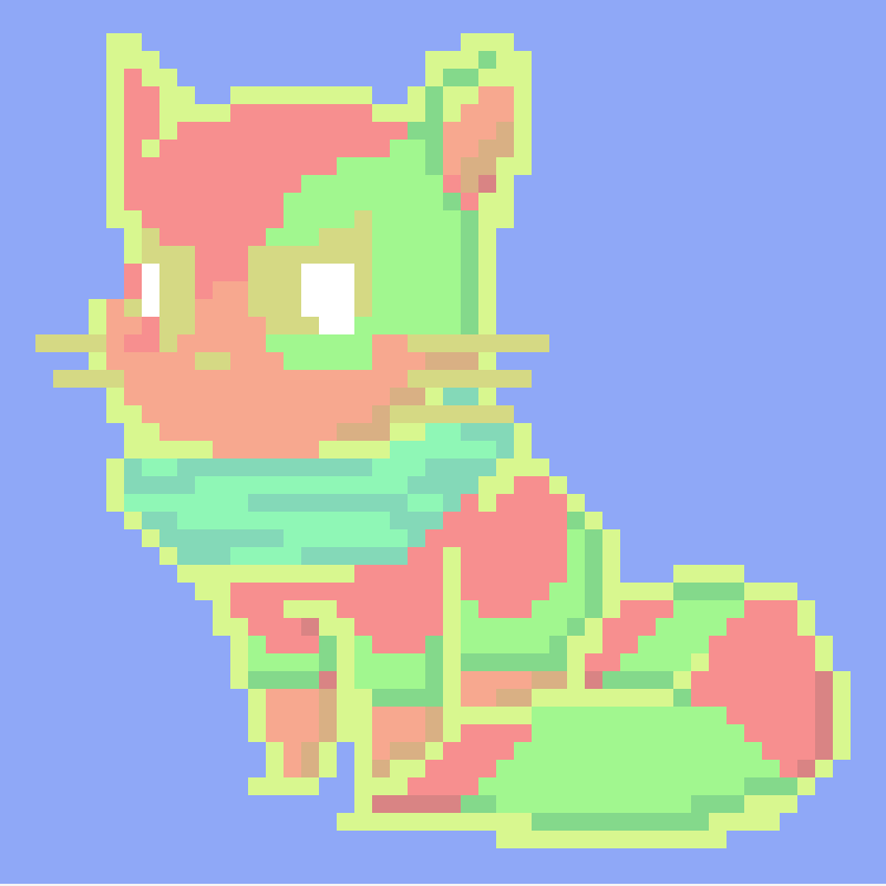 Pastel Pixel Kittens #5 static token preview