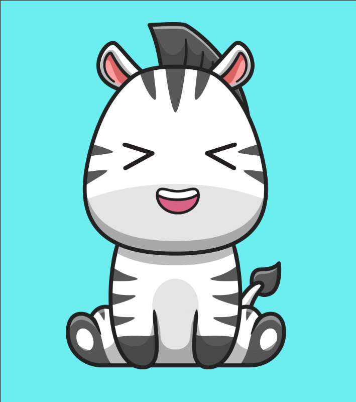 Baby Zebra Gang #7 static token preview
