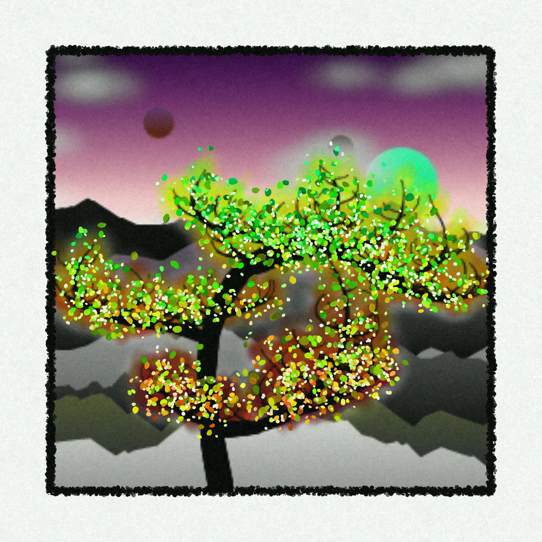 Dithered Branches #16 static token preview