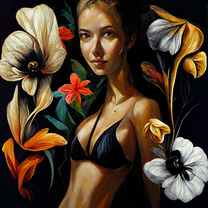 Girl and Flower #2 #3 static token preview