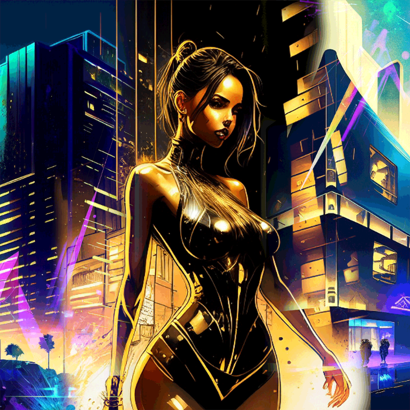 Fighter Girl #2 static token preview