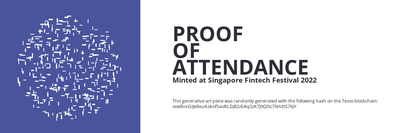 SFF2022 Proof of Attendance Token #2392 static token preview