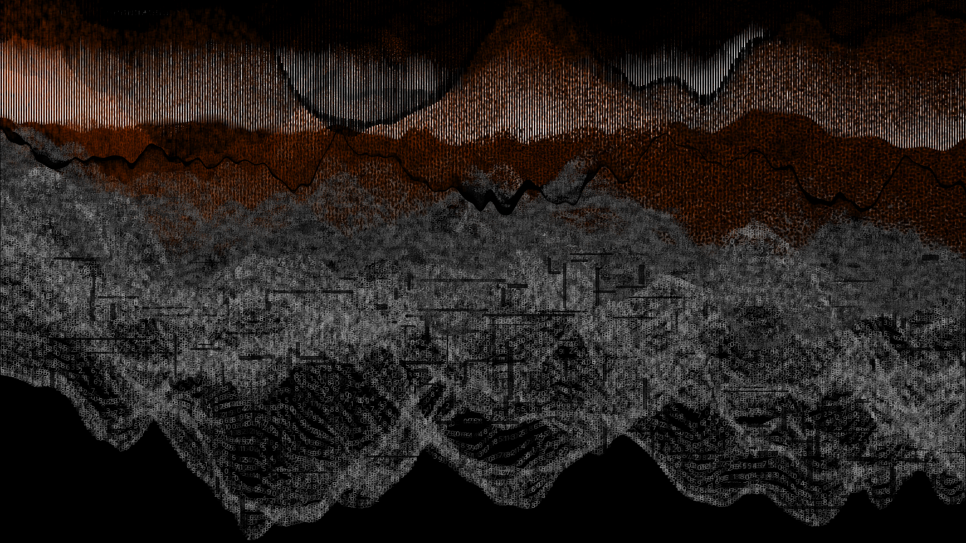 Pixel rain in a data landsacape #79 static token preview