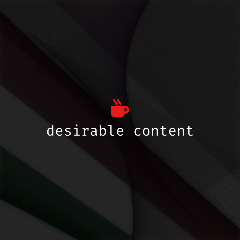 desirable content #8 static token preview