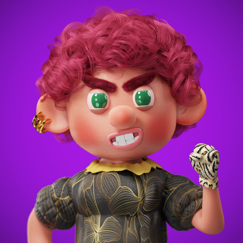 Little Angry #18 static token preview