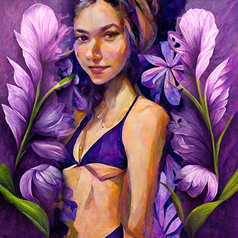 Girl and Flower #3 #1 static token preview