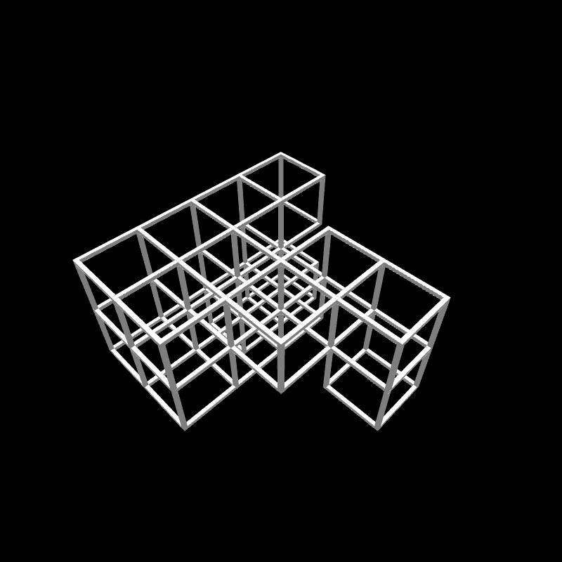 Genuary6: Drunken Modular Cubes #7 static token preview