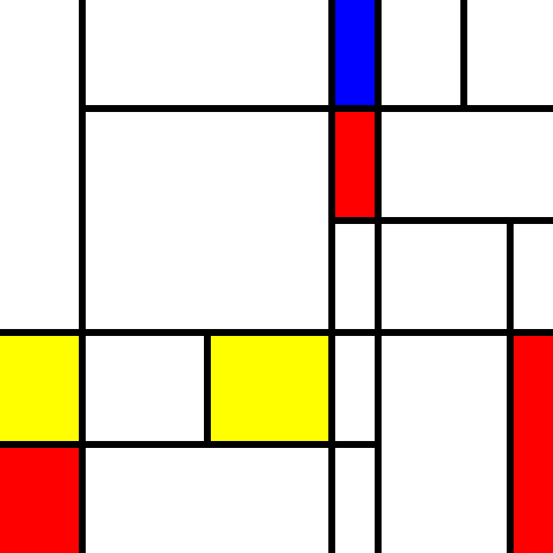 compositioninredblueandyellow.art, (NFT) #5 static token preview