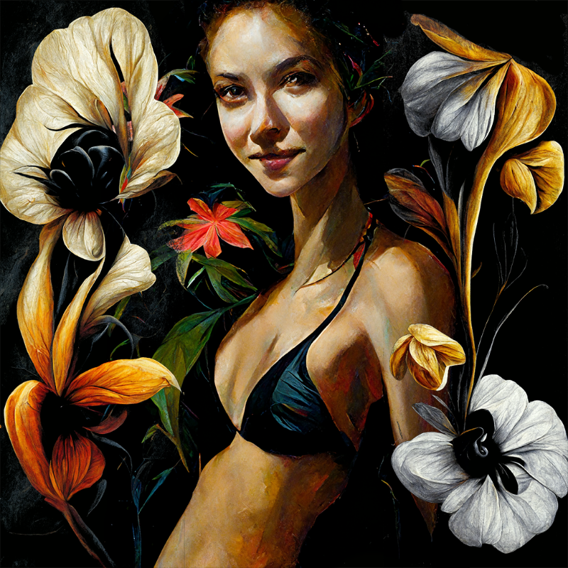 Girl and Flower #2 #16 static token preview