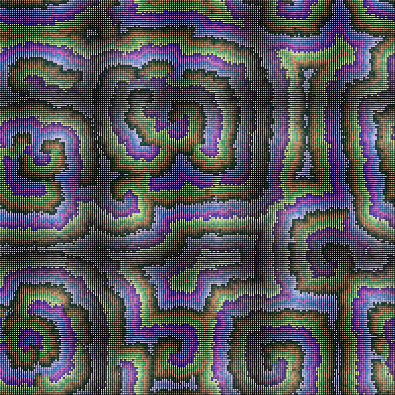 Reaction Diffusion Cellular Automata #7 static token preview