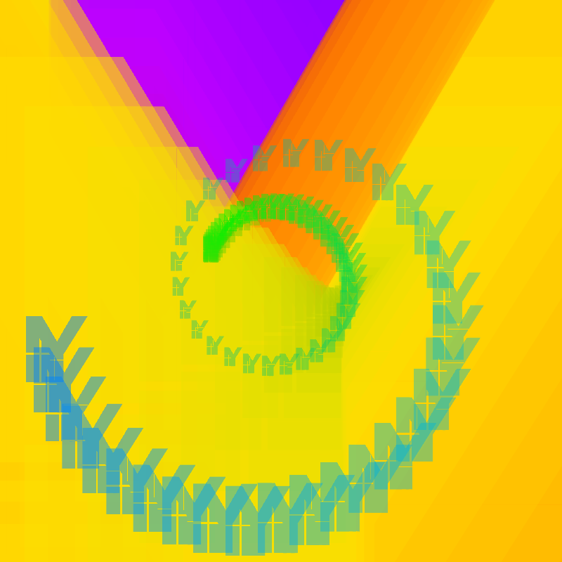 Letters Rainbow #18 static token preview
