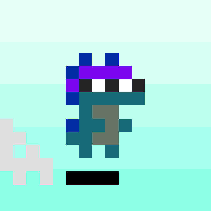 Coded Tiny Dinos #263 static token preview