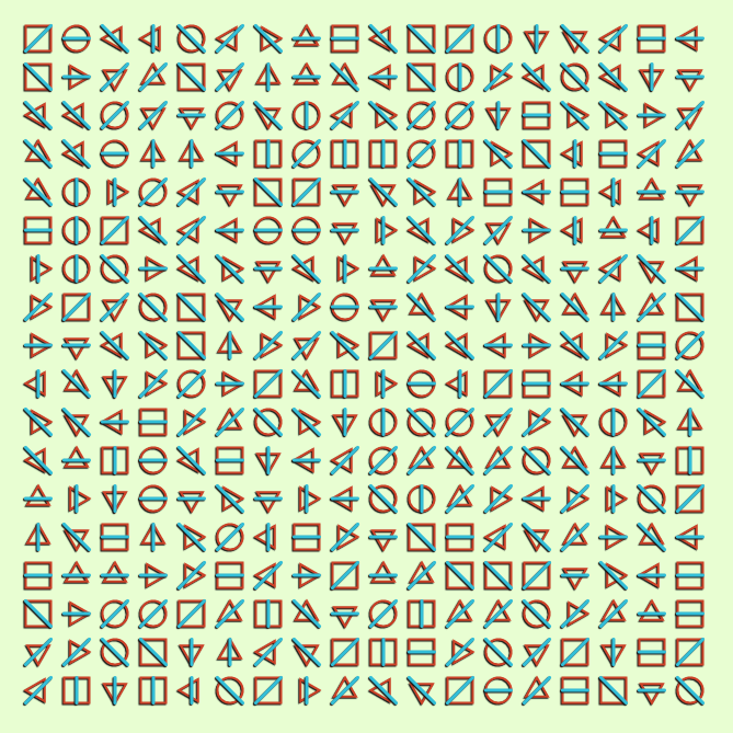 Geometric abstraction #18 static token preview
