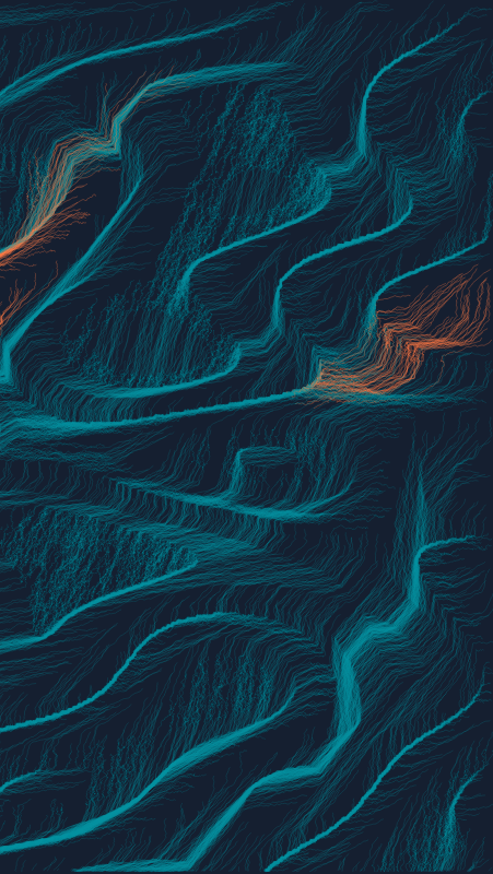 Algoscapes | Rock-face #19 static token preview