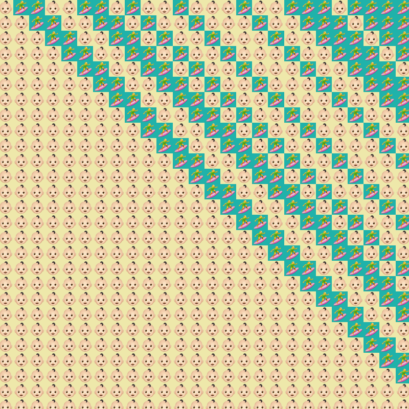 Elementary Cellular Emoji Automata #19 static token preview