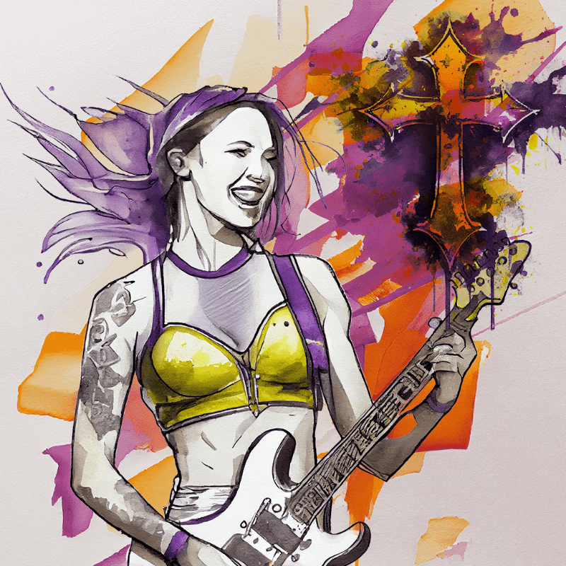 Hard Rock Girl 3 #4 static token preview