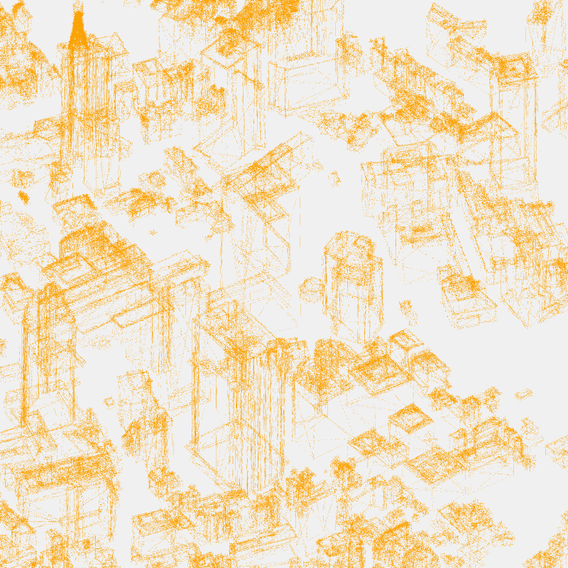 Algorithmic Drawing: Minato City Tokyo #15 static token preview