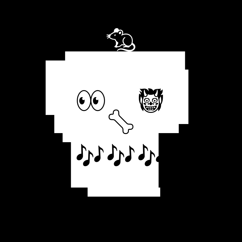 NotSkull(B&W) #20 static token preview