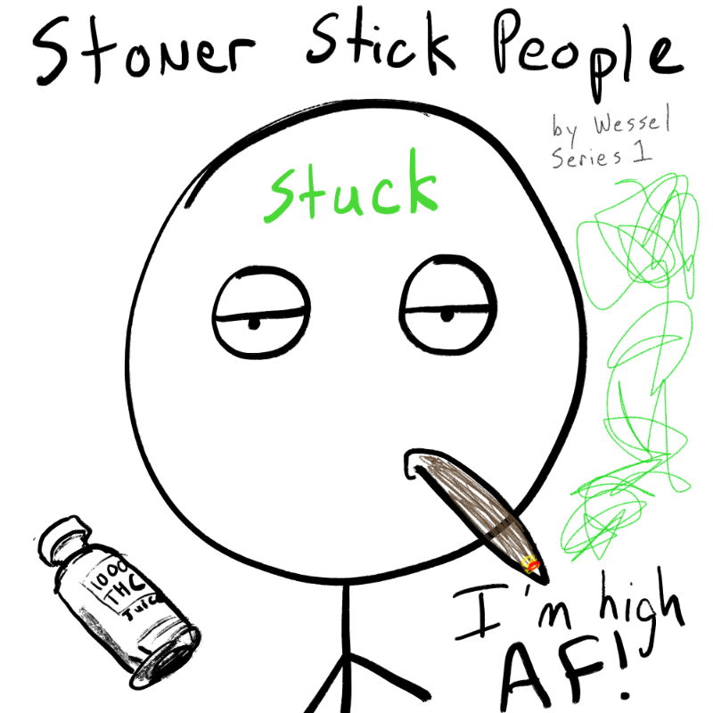 Stoner Stick People #12 static token preview