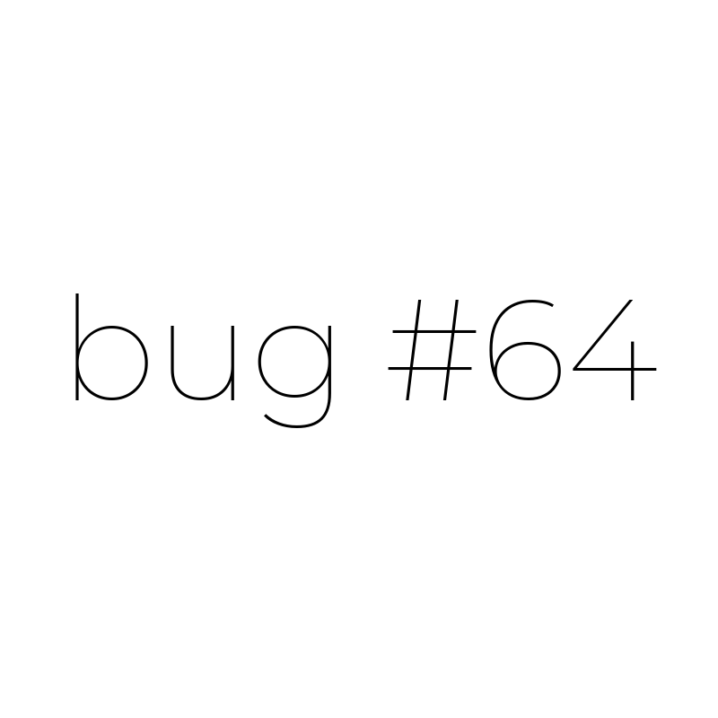 Game 64: Bug #1 static token preview