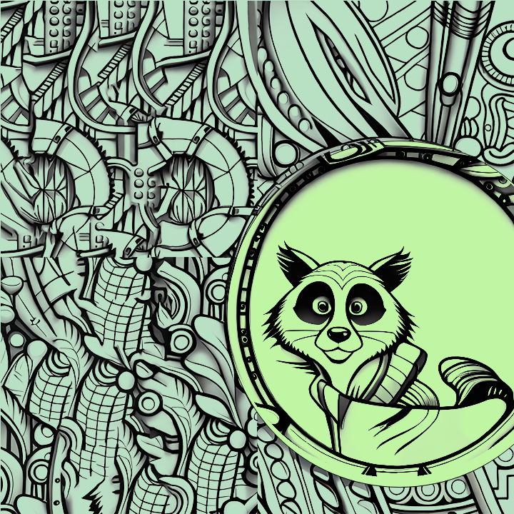 Playful weasel #10 static token preview