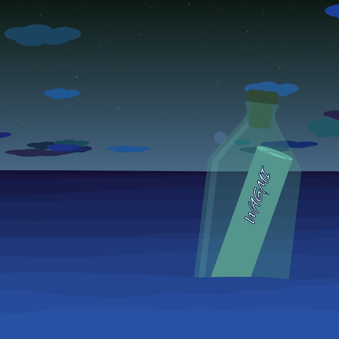 message in the bottle #15 static token preview