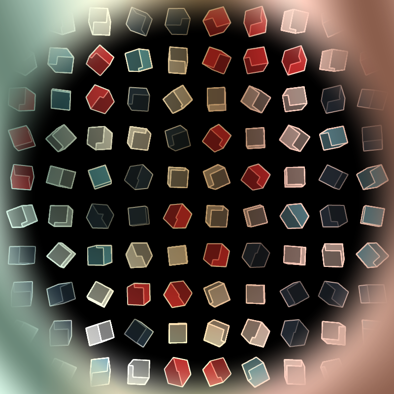 Interactive Cubes Grid #4 static token preview