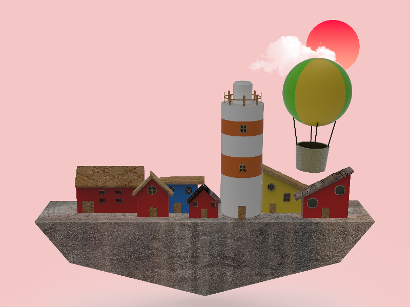 Coastal village #6 static token preview