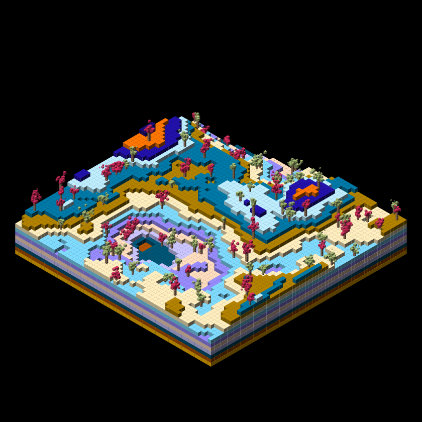 Pixel Topography #8 static token preview