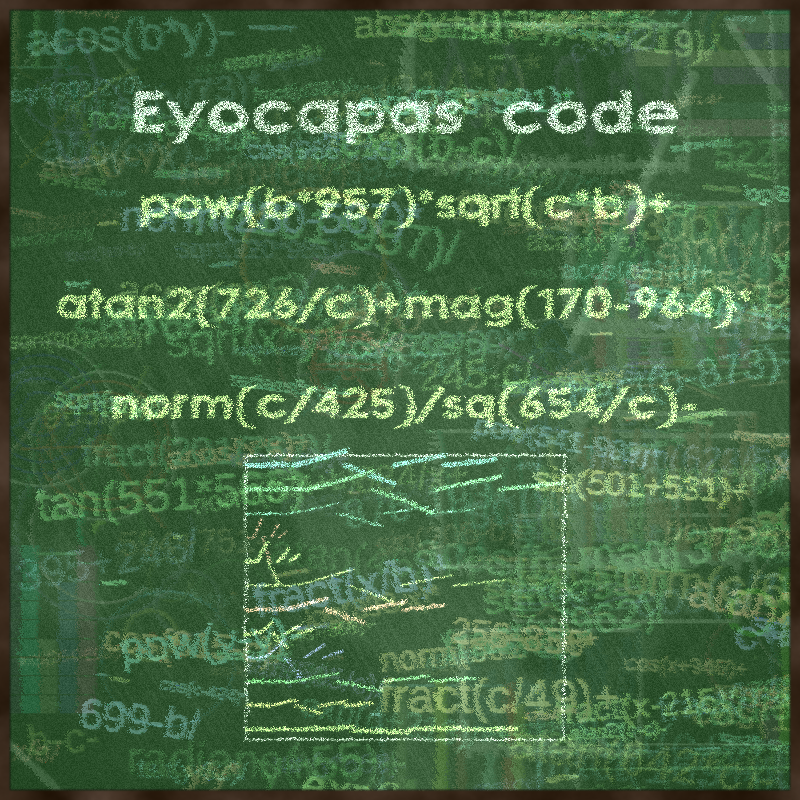 Formula on chalkboard 100% code #7 static token preview
