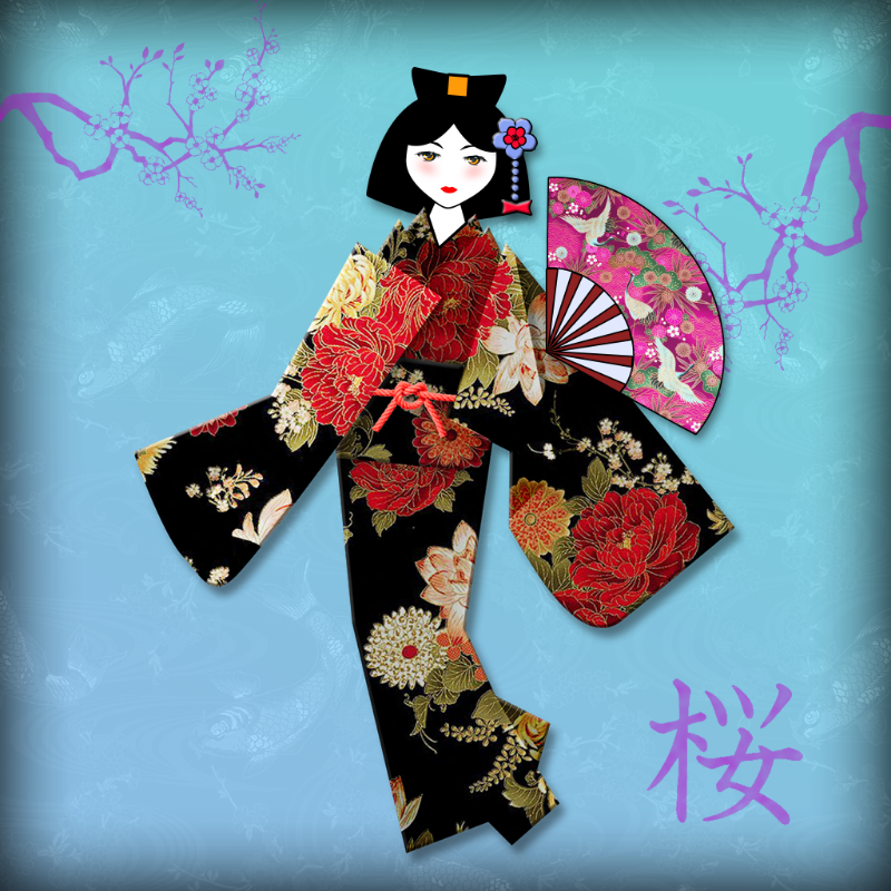 Origami Girls #24 static token preview
