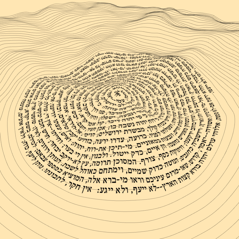Topographic text #14 static token preview