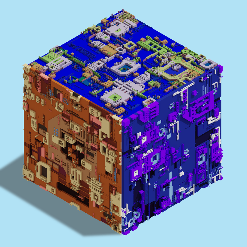 Cube generative #17 static token preview