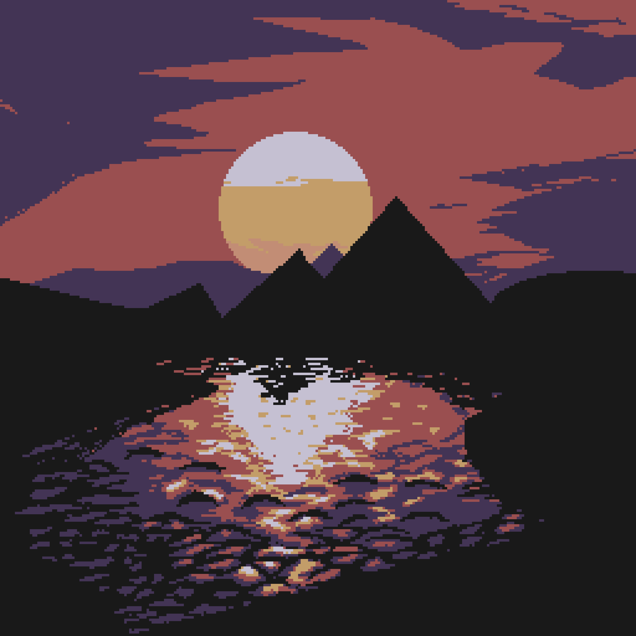 Pixel Sunset #18 static token preview