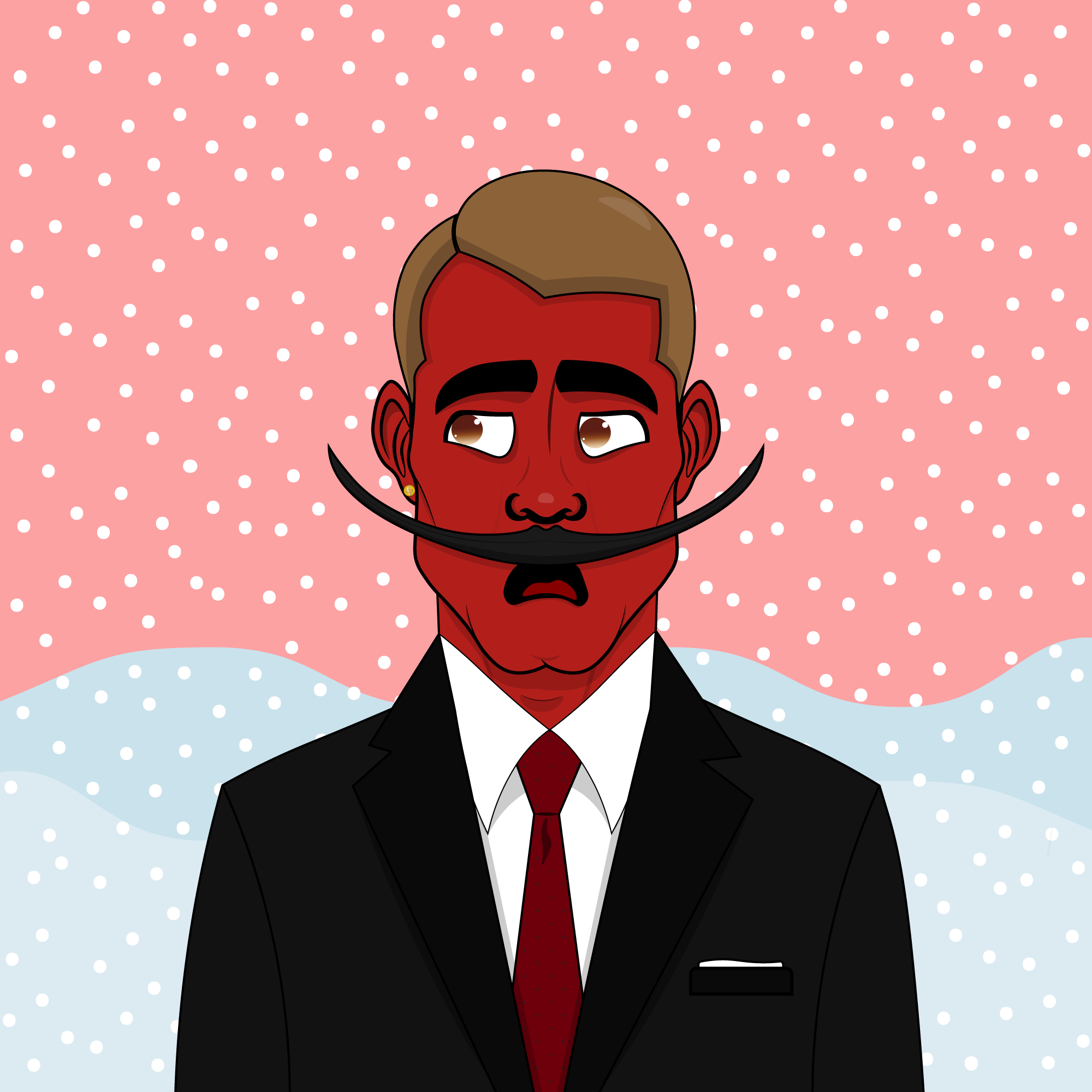 Mustachioed #126 static token preview
