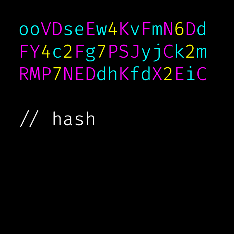 hash #16 static token preview