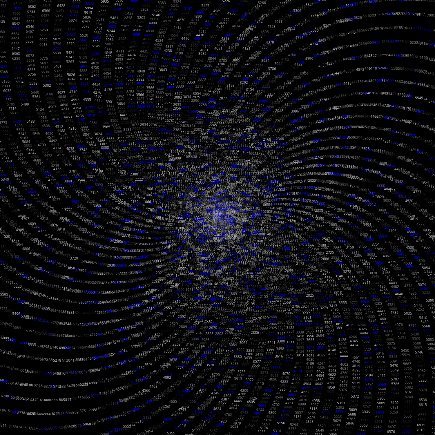 Polar Plot of Numbers #23 static token preview